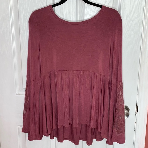 American Eagle bell sleeve babydoll top - Picture 1 of 5